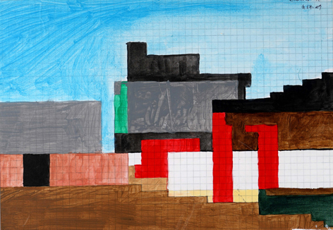 优秀写生作品-《马赛克...