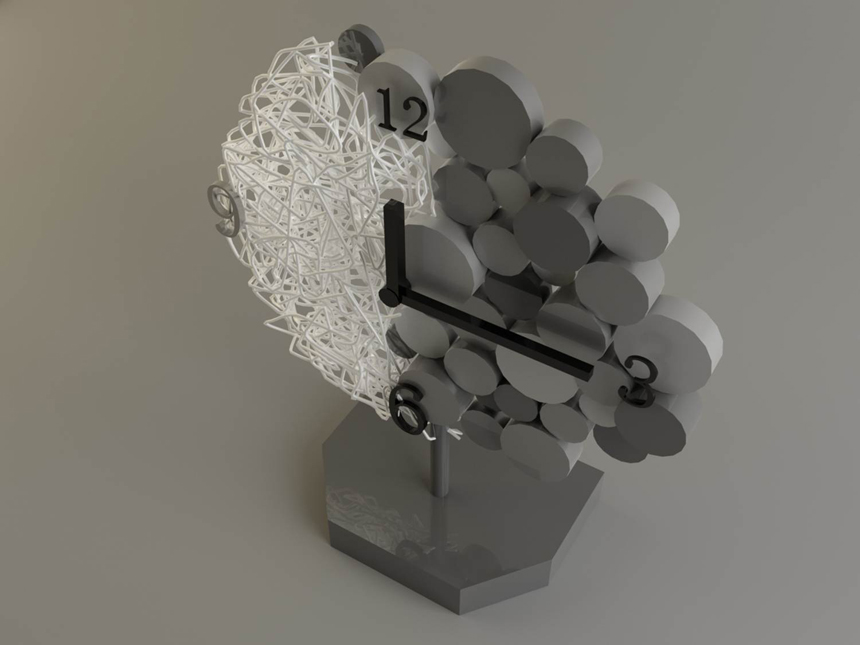 流淌的时间钟表设计