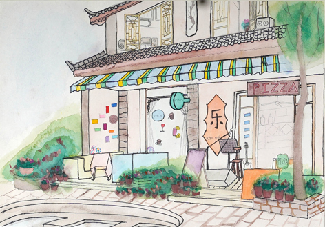 优秀写生作品-《慢乐吧...