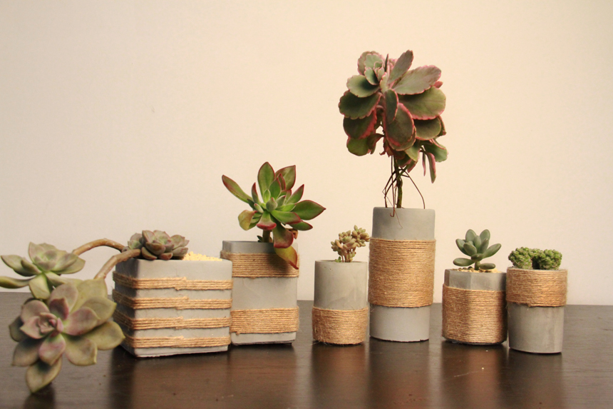 创意水泥花盆设计