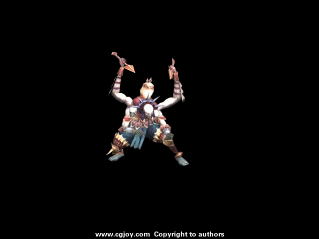 动作（四臂攻击）